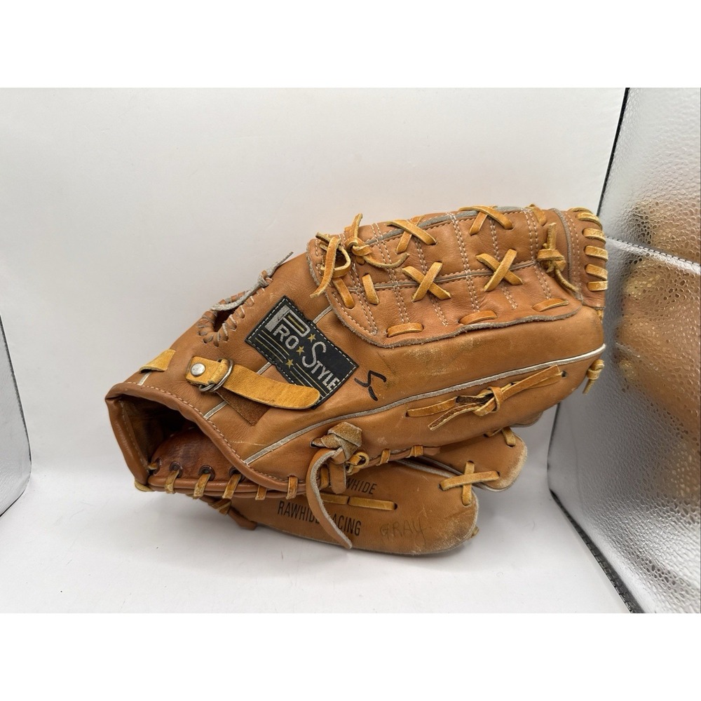 Pro Style 12" Leather Baseball Glove Deep Set Pocket Cowhide Right Throw 42-5093